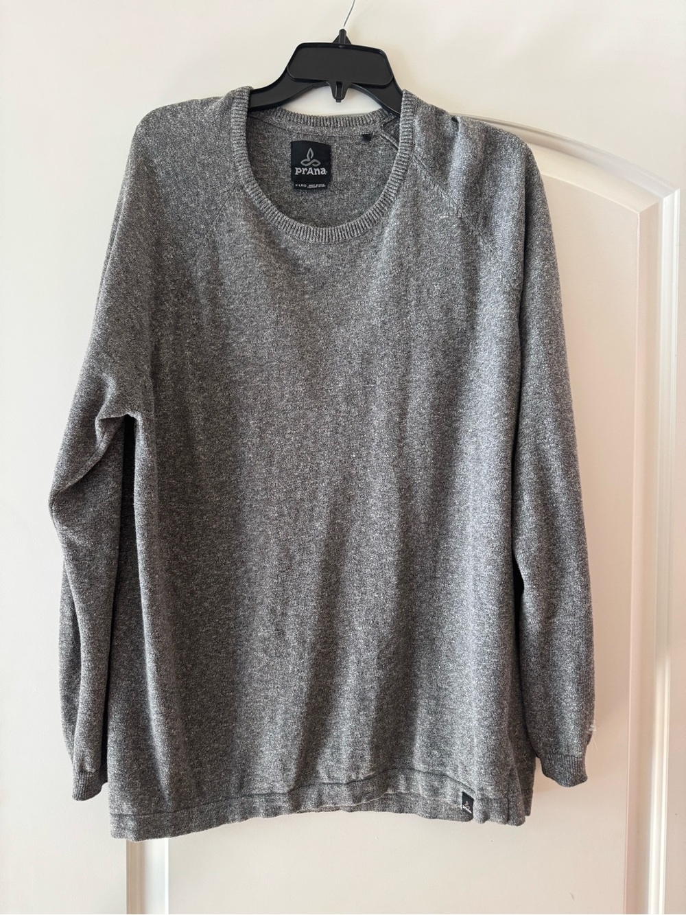 Prana Men's Heather Gray Crewneck Sweater